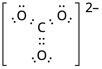 Carbonate ion lewis structure.