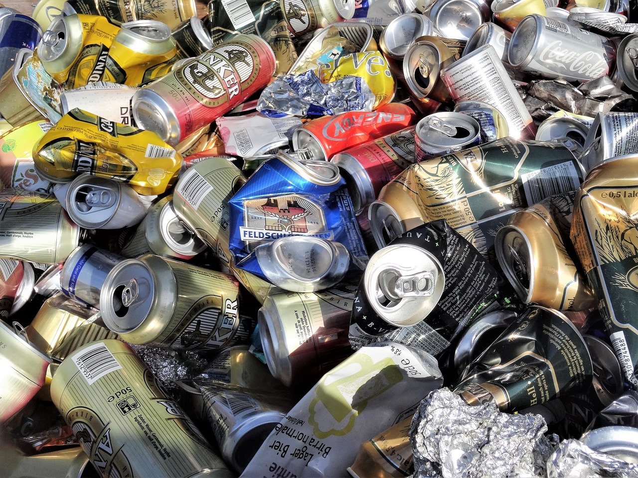 … and soda cans.